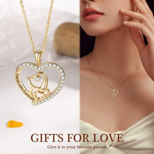 Heart Shaped Dog Necklaces Pendant with Zircon Womens Neck Chain Choker Necklaces Fashion Wedding Jewelry for Women 2021 Trend