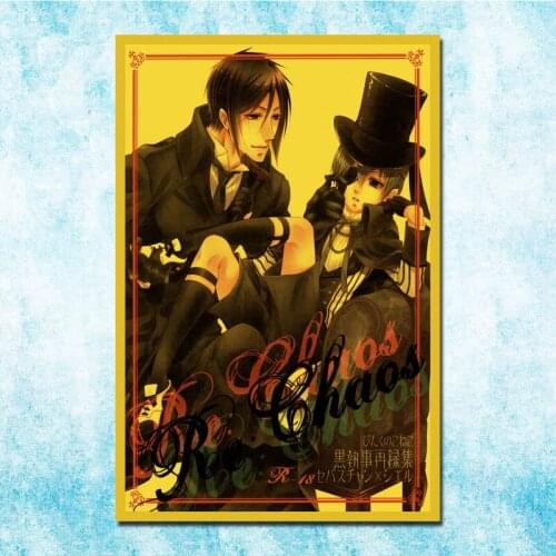 Japanese Anime Black Butler Poster Art Silk Canvas Retro Print For Home Room Decor Wall Stickers-011