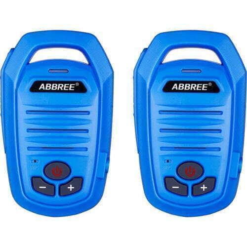 2Pcs Abbree AR-639 Mini FRS Portable Walkie Talkie free license VOX kid Two Way CB Radio Transceiver Gift Ham Comunicador