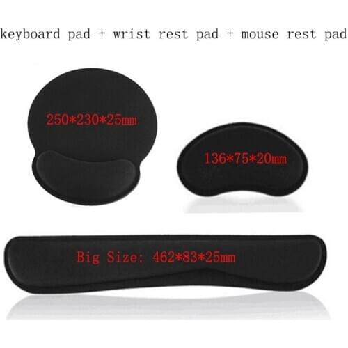 Upgrade Enlarge Superfine Fibre Soft Smooth Gel Ergonomic Mouse Pad Wrist Support and Keyboard Wrist Rest Computer Laptop Mac
