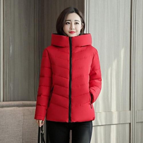 Womens Basic Jackets Plus Size 3Xl 4Xl Short Womens Coat Outwear Casaco Stand Collar2021 New Winter Jacket Women Autumn