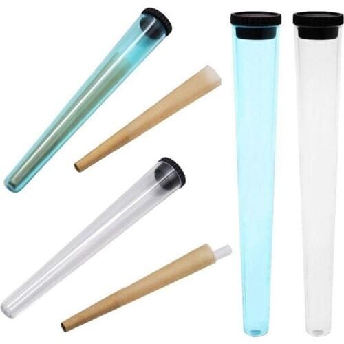 115MM King Size Cone Holder Air Tight Portable Hard Plastic Tube Rolling Cig Joint Tube NIN668