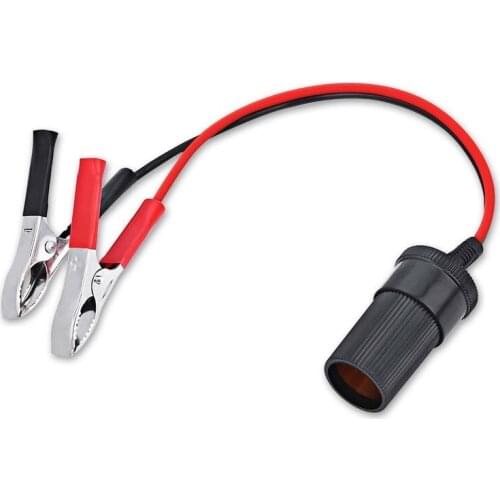 Car Cigarette Lighter Socket 12V Portable Power Plug Adapter Crocodile Clip Auto Cigarette Lighter Socket Car Accessories