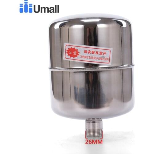 2L Male Thread G3/4 26MM Stainless Steel Towerless Automatic Water Supply System Double Spring Pump Pressure Control Switch Tank