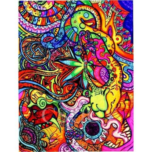 5D Diy Diamond Painting Cross Stitch Abstract Pattern Full Square Round Diamond Embroidery Home Mosaic Needlwork Rhinestones Kit