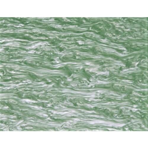 Acrylic/PMMA Pearlescent Ripple/Stream Sheets 3.0mm for Jewelries, Crafts, Art Works, Decoration - Celadon Green (SW08)