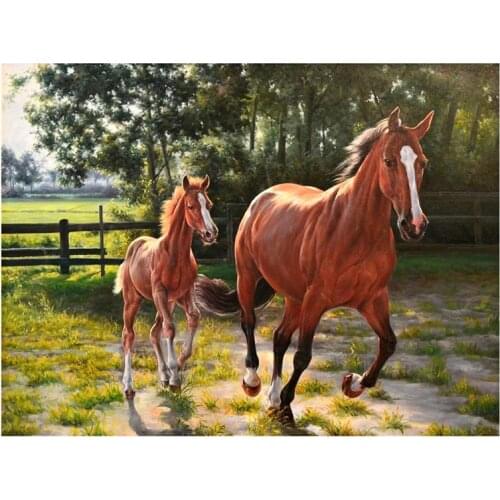 Diamond Painting Horse 5d Diy Mosaic Full Square Round Drill Diamant Of Rhinestone Daimond Embroidery Racecourse Pictures Sale