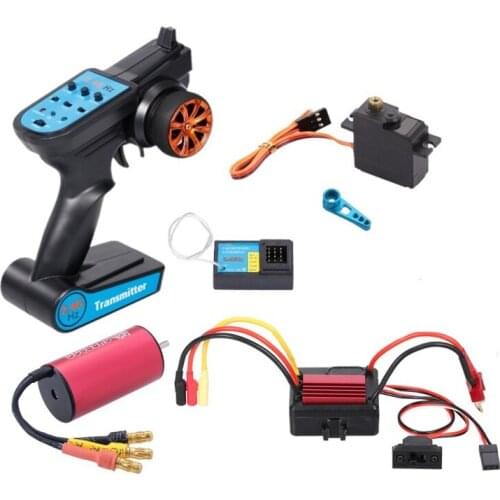 Brushless Upgrades Kit Motor ESC Receiver Remote Controller Servo Set for WLtoys A959 A959-B A979-B RC Car Spare Parts