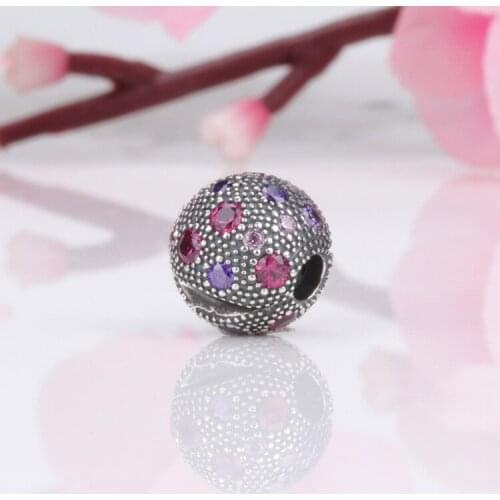 Bewill Authentic 925 Sterling Silver Positioning Red Star Fixed Buckle Beads Fit Original Bracelet Necklace DIY Jewelry