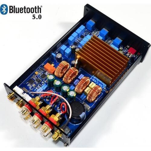 Size:180*100*43mm TAS5613 2.1-channel DAC decoding Bluetooth 4.2 5.0 Class D digital power amplifier 150W+75W*2