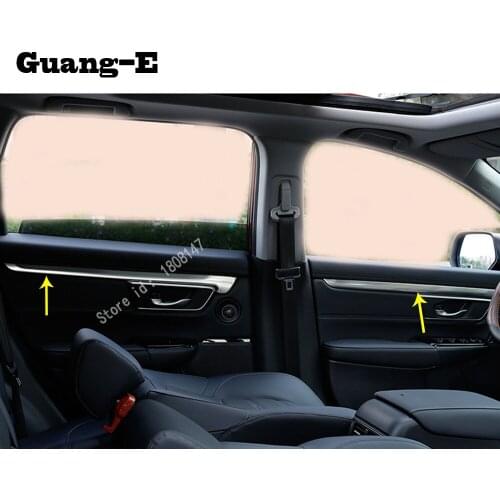 For Honda CRV CR-V 2017 2018 2019 2020 Car Sticker Body Cover Door Inner Frame Trim Panel Hoods Handle Bowl Moulding Parts 4pcs