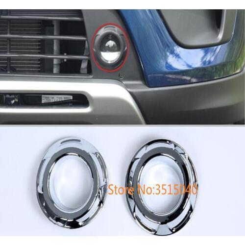 For KIA KX CROSS 2017 2PCS Brand New ABS Chrome Front & Rear Headlight Fog Lamp Cover Trims Car Styling Auto Accessories