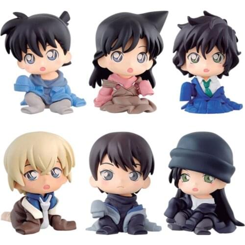 5cm 6pcs/set Detective Conan Sera Masumi Rachel Moore Furuya Rei Action figure toys doll Christmas gift