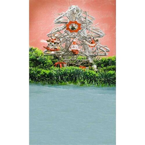 Photography White Snow Flowers Baby Xmas Tree Festival Background Wood Floor For Photo Studio