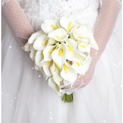 Hot sale Western Style Wedding Bouquet For Brides Crystal Flowers Bridal Bouquets Waterfall Brooch Buque De Noiva Artificial