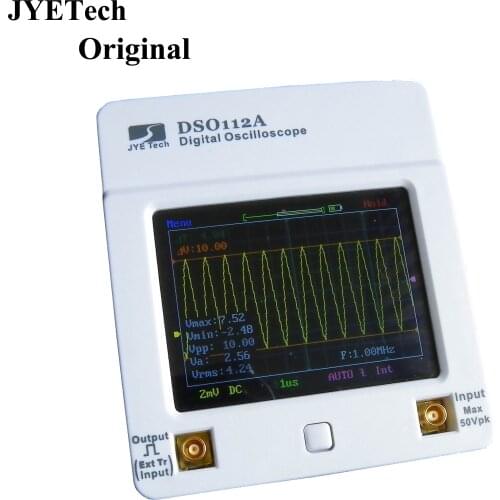 JYETech Original DSO 112A Pocket USB Supply Oscilloscope with Two Clip Probes and Battery Included CE Certified 11201A