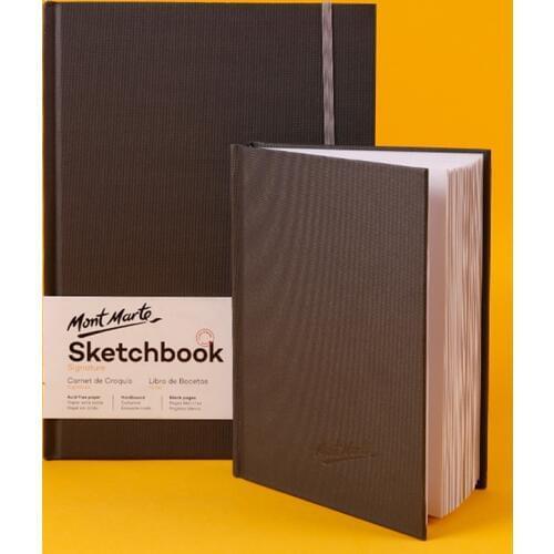 Sketch Book A5 Hard Cover 110gsm 80 Sheets Plain Notebook Blank Journal