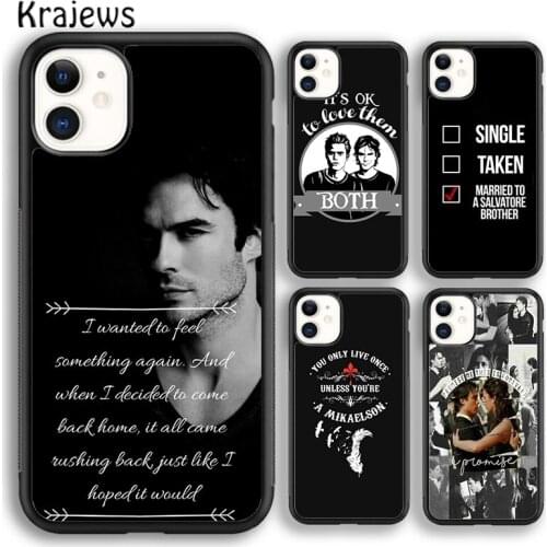 Krajews A little bit of Damon Vampire Diaries soft Phone Case Cover For iPhone 5s SE 2020 6s 7 8 plus X XS XR 11 12 mini pro max