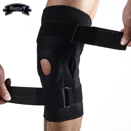 1 Pcs New Men Knee Pads Braces Outdoor Double Aluminum Plate Support Sports Mountain Protection Basketball Football Protective