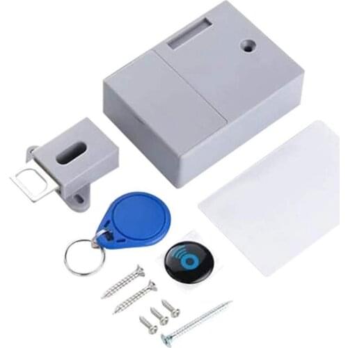 Invisible Hidden RFID Free Opening Intelligent Sensor Cabinet Lock Locker Wardrobe Shoe Cabinet Drawer Door Lock Electronic Da