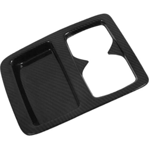 Carbon Fiber Style Rear Seat Water Cup Holder Cover Trim for Honda Accord 2018