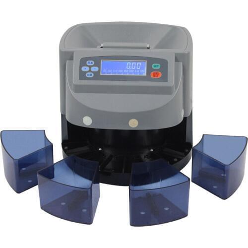 XD-9005 electronic Coin Sorter Can Separate The Euro /Dollar Coin Sorter With Clear Sensor With Auto Row Advancement 110v/220v