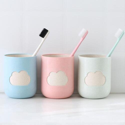 1PC Material Cloud Pattern Bathroom Big Mouth Toothbrush Holder Cup Couples Durable Wash Tooth Mug Bottle For Bathroom 100gB