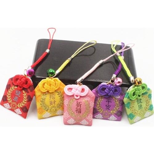 1pcs Traditional Omamori Lucky Fortune Safety Pray For Hapiness Key Holder Bag Pendant Cute Gift Present