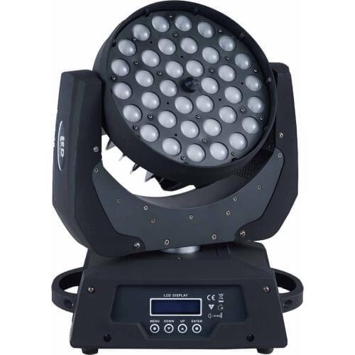 10pcs/lot China market rgbw zoom 36x10w 4in1 led moving head wash dmx stage light Commercial Lighting for dj bar colorful effect