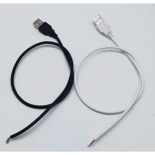 2Pin Male Female 5V USB Connector Wire DIY USB Connect Cable for Single Color 5050 3528 5730 Flexible LED Strip light