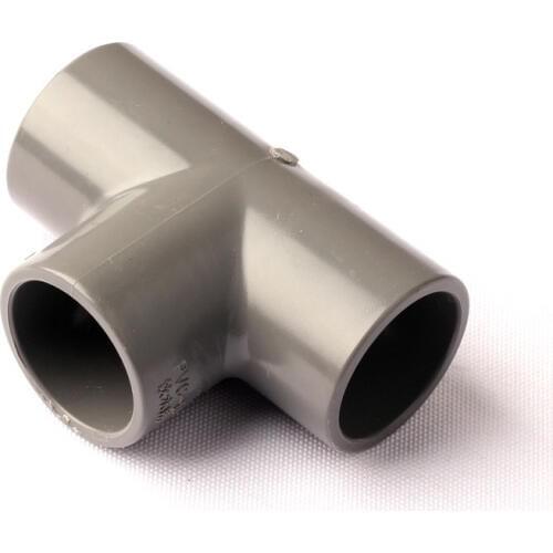 2pcs Inner Dia. 25mm Pipe Equal Tee PVC Connectors Adapter NuoNuoWell Garden Drip Irrigation Water Tube Accessories Hose Joint