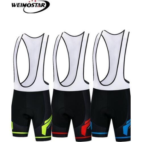 2018 Cycling Bib Shorts For Mens Outdoor Bike Bicycle Cycling 3D Padded Riding Bib Shorts Quick-dry MTB Bib Shorts