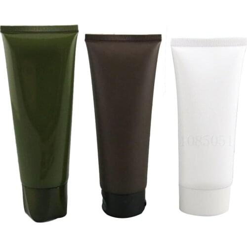 24 x 100ml High Quality White Amber Green Cosmetic Soft Tub 100g Handcream Eyecream Plastic Tube Packaging Empty Tube Container