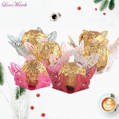 50pcs/lot Butterfly Laser Cut Candy Bar Box Wedding Favor candy Chocolate Bar Baby Shower Party Candy Box Wedding Favor Gift
