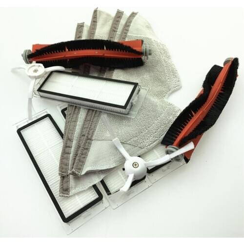 Sweeping Robot Accessories Main Brush Side Brush Mop Filter Element Washable Filter Set