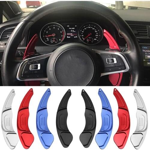 Car Accessoriy For VW Golf Polo GTI R Rline MK7 MK7.5 Volkswagen Car Steering Wheel Aluminum Shift Paddles Extend DSG Gear Speed