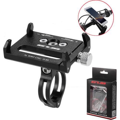 GUB Bicycle Phone Holder Handlebar G-85 G-84 Adjustable Aluminium Alloy Bicycle Mobile Mount Holder Bracket Cycling Accessories