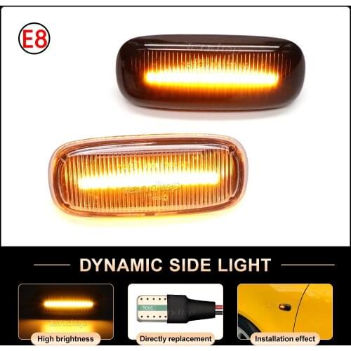 Dynamic Turn Signal Light Side Marker Blinker Lamp Car AssessoriesFor Audi A3 S3 8L 2000-2003 A8 D2 1999-2002 TT 8N 2000-2006