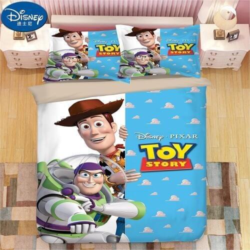Disney Toy Story Children Cartoon Bedding Set Twin Queen King Duvet Cover Set Buzz Lightyear Boy Gift Bedroom Decor