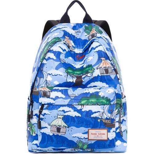 Canvas Travel Laptop Backpacks Durable Woman College School Bag Water Repellent Daybags Fit for 14 inch Computer Student Bookbag