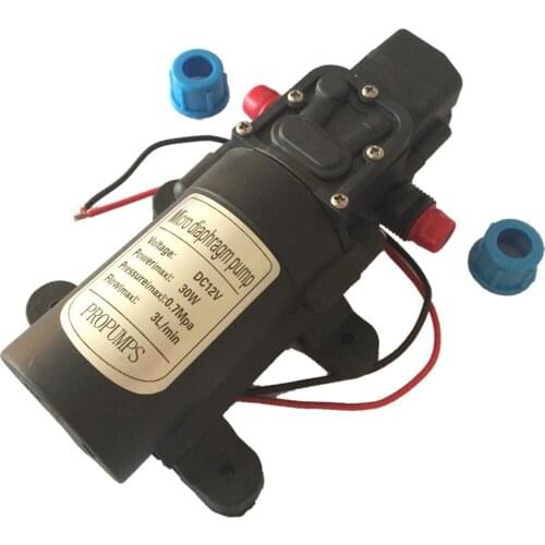 Micro Diaphragm pump 0142YB 12V 30W Self-Priming pump Spray pump 0.7MPa 3L/ min DC Pump