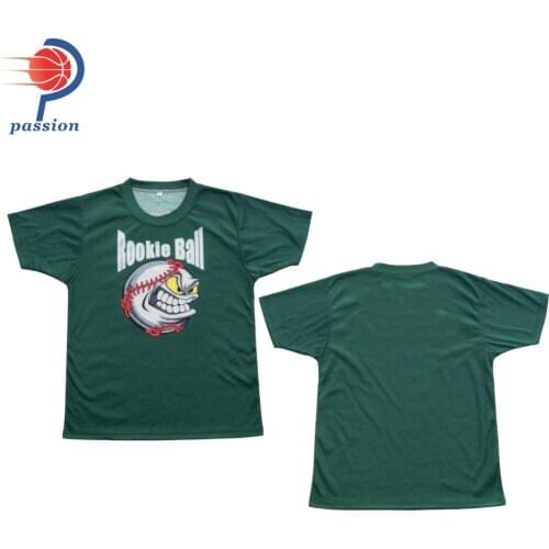 Customize team high quality sublimation baseball t shirt wholesale