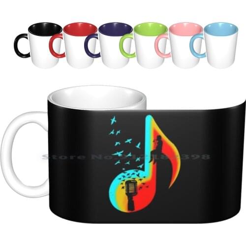 Music Singer Player Ceramic Mugs Coffee Cups Milk Tea Mug Pop Musician Musical Performance Perform Band Festival Live Event