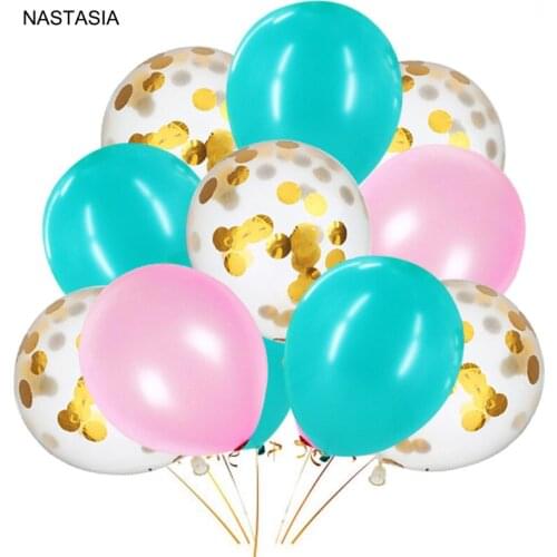 NASTASIA marble balloon/Confetti balloon pink/blue/golden mixed Party decoration Wedding Celebrate Supplies