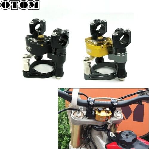 OTOM Motorcycle Directional Damper Base Bracket Kit Reversed Safety Steering Adjustable Stabilizer For HONDA CRF250R Motocross