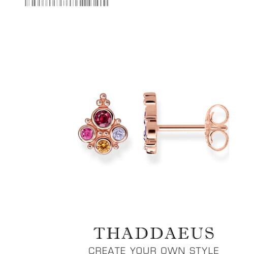 Royal Flower Stud Earrings,Europe Bohemia Glam Fashion Good Jewerly For Women,2018 Gift In 925 Sterling Silver,Super Deals