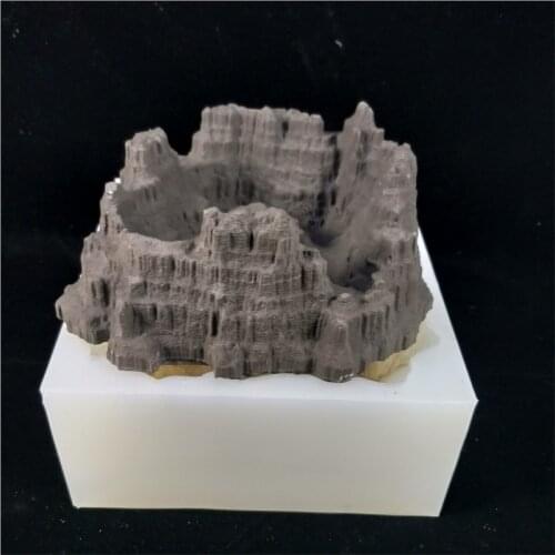 SN0118 PRZY Cement Concrete Molds 3d Mountain Molds Silicone Mold Hill Mountain Clay Resin Gypsum Desktop Decoration Moulds