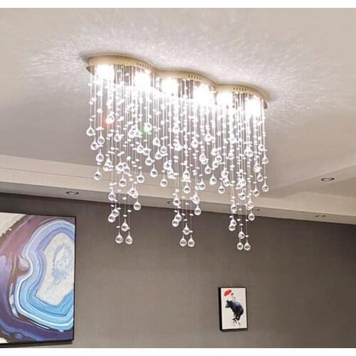 Design Modern Crystal Chandelier Home Decor Light For Dining Room Led Hanging Lamp Luxury Indoor Lighting Creative Cristal Ball