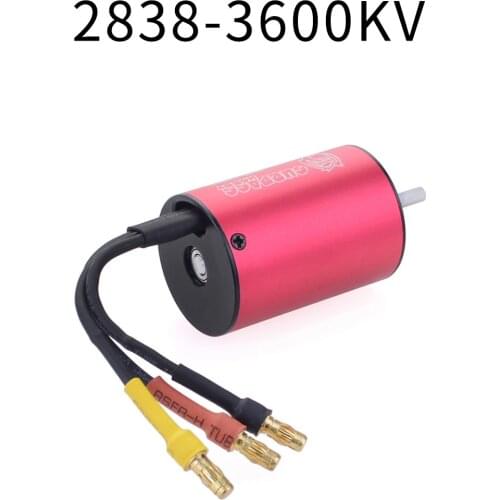 Surpass Hobby 2838 Brushless Motor Waterproof 3.175mm 2S 3S 5100KV 5700KV 35A ESC for 1/14 1/16 RC Racing Car