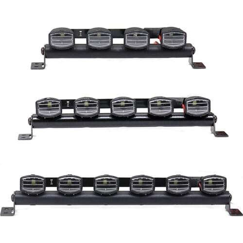 RC Roof Luggage LED Light Bar Kit for 1/10 Scale Rock Crawler Truck Traxxas Trx-4 TRX4 Axial SCX10 RC4WD D90 HSP RGT